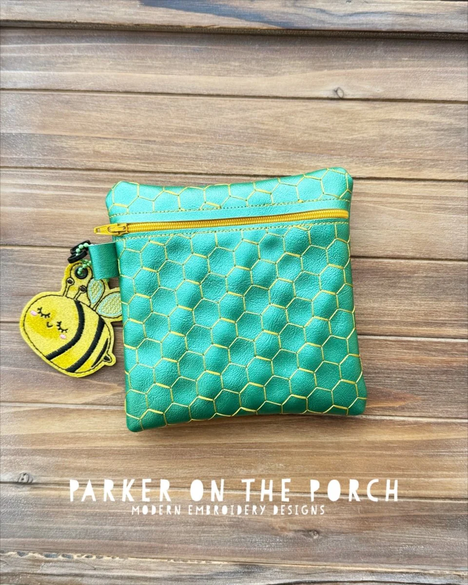 Digital Download - Let's Get Buzzed Collection- Honeycomb Zipper Bag