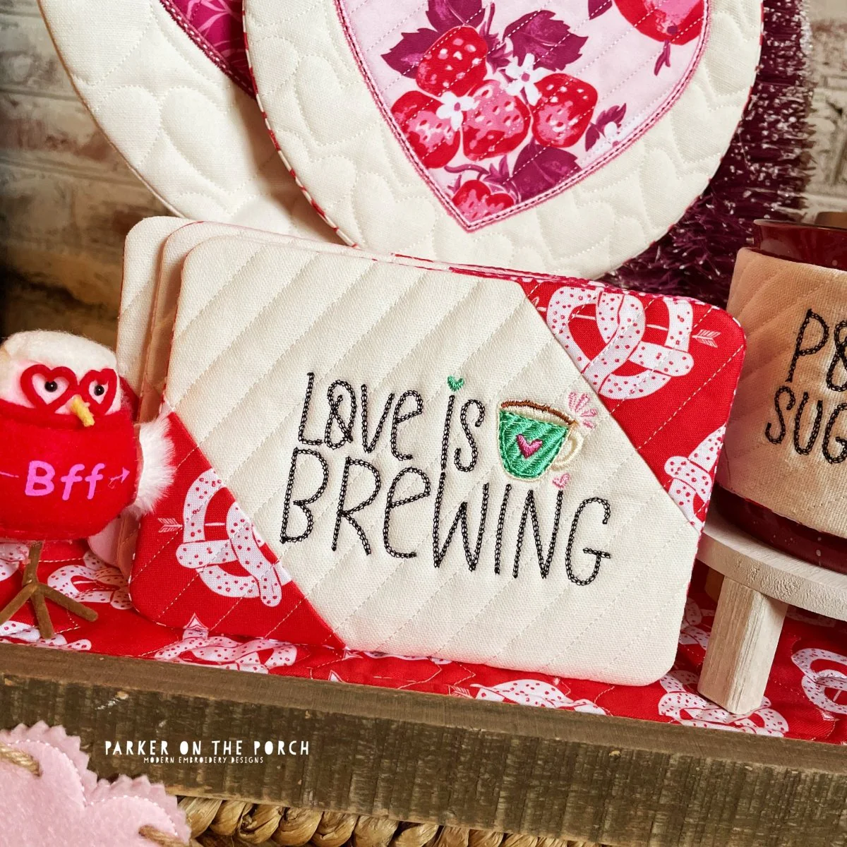 Digital Download - I Love Coffee Collection- Mug Rug - BUNDLE - Image 3