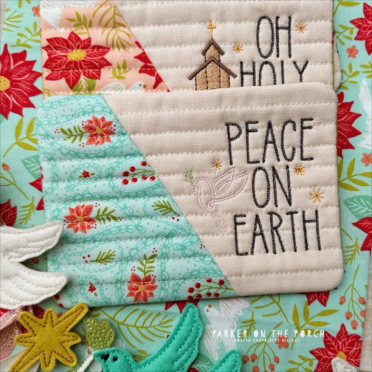 Digital Download - Joy to the World - Mug Rug - BUNDLE - Image 4