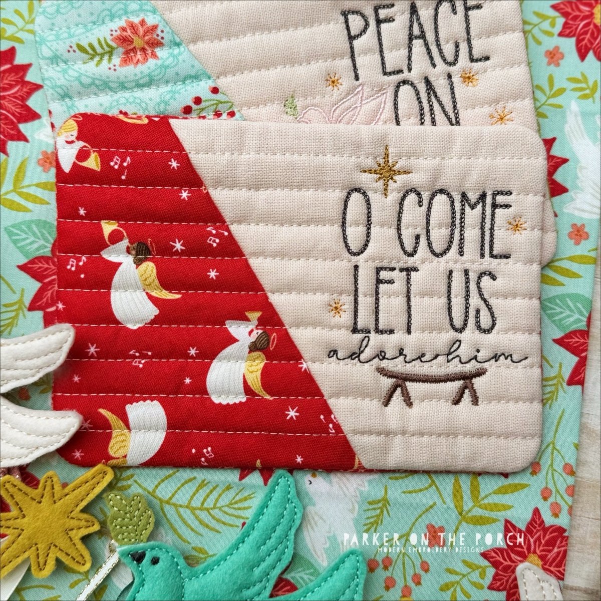 Digital Download - Joy to the World - Mug Rug - BUNDLE - Image 5