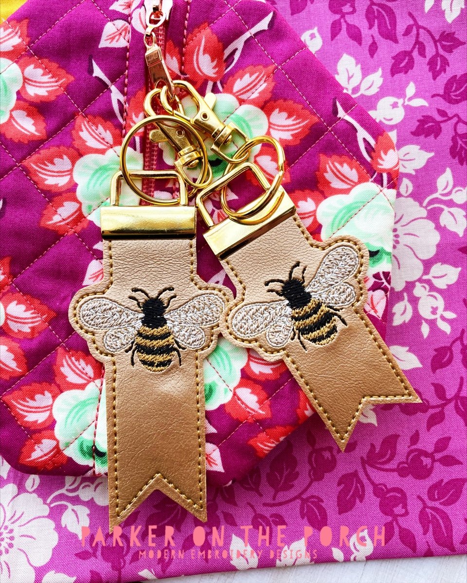 Digital Download- Keyfob Flag Fobs - Bee