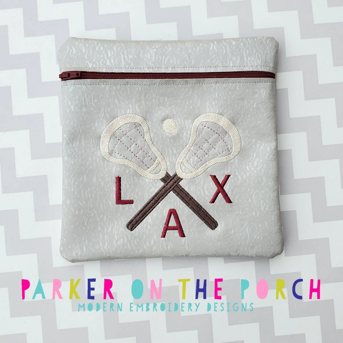 Digital Download - Lacrosse ( LAX ) Zipper Bag