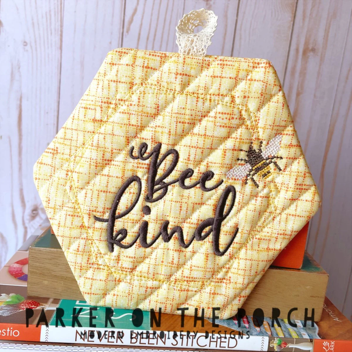 Digital Download - Let's Get Buzzed Collection - Bee Kind Hexagon Hot Pad Set
