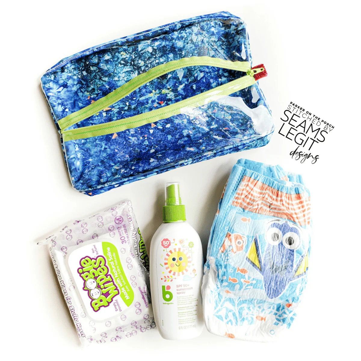 Digital Download - Size 3 - Make-Up Stash Zipper Bag - Image 5