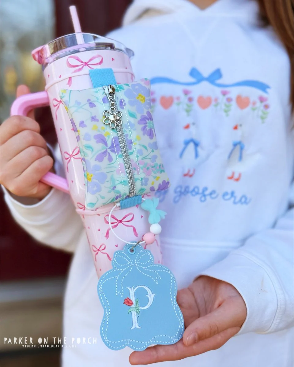 Digital Download- Monogram Bow - Bag Tag - Image 3