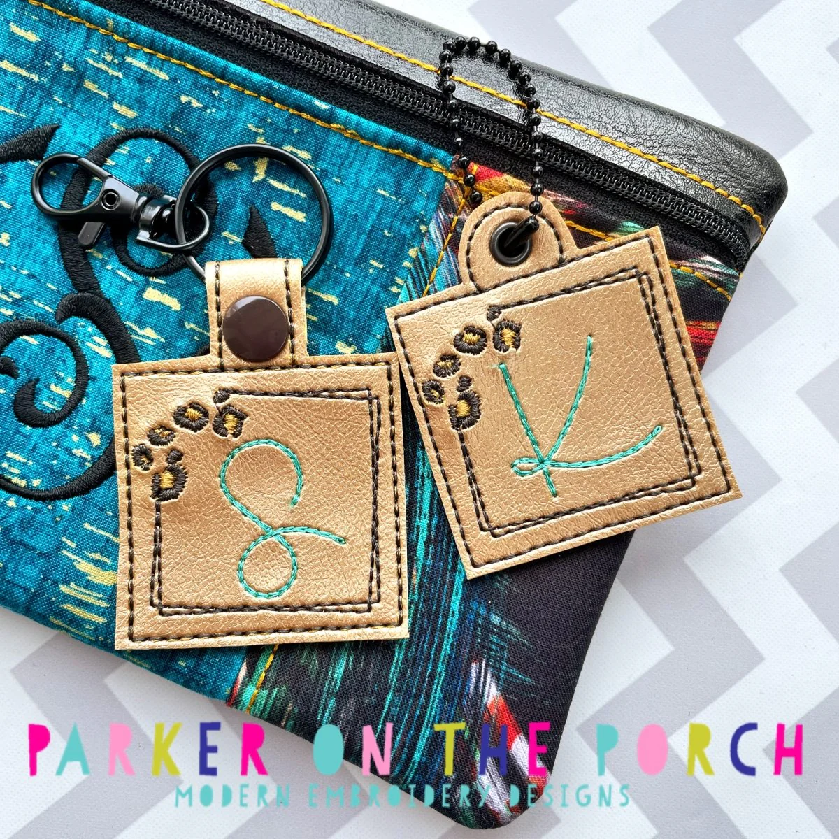 Digital Download- Monogram Snaptab and Charm Set- Leopard