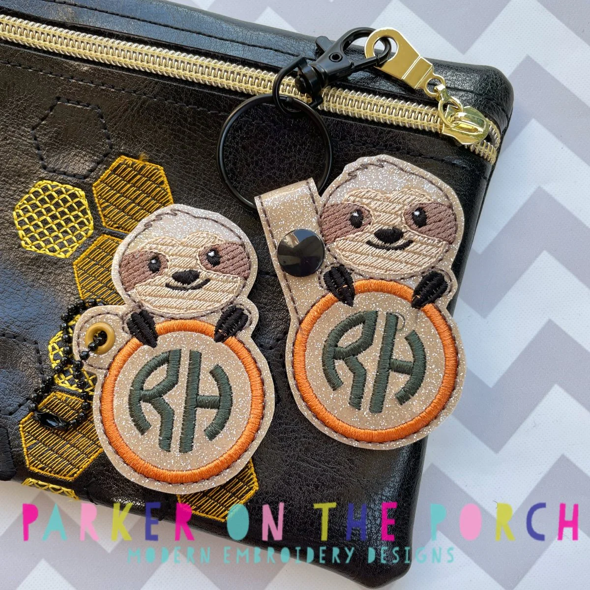Digital Download- Sloth Mode Collection- Monogram Snaptab & Charm Set- Sloth