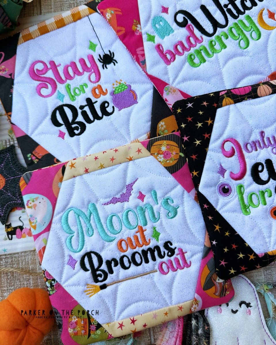 Digital Download - Moon's Out, Brooms Out Coaster - BUNDLE - Image 2