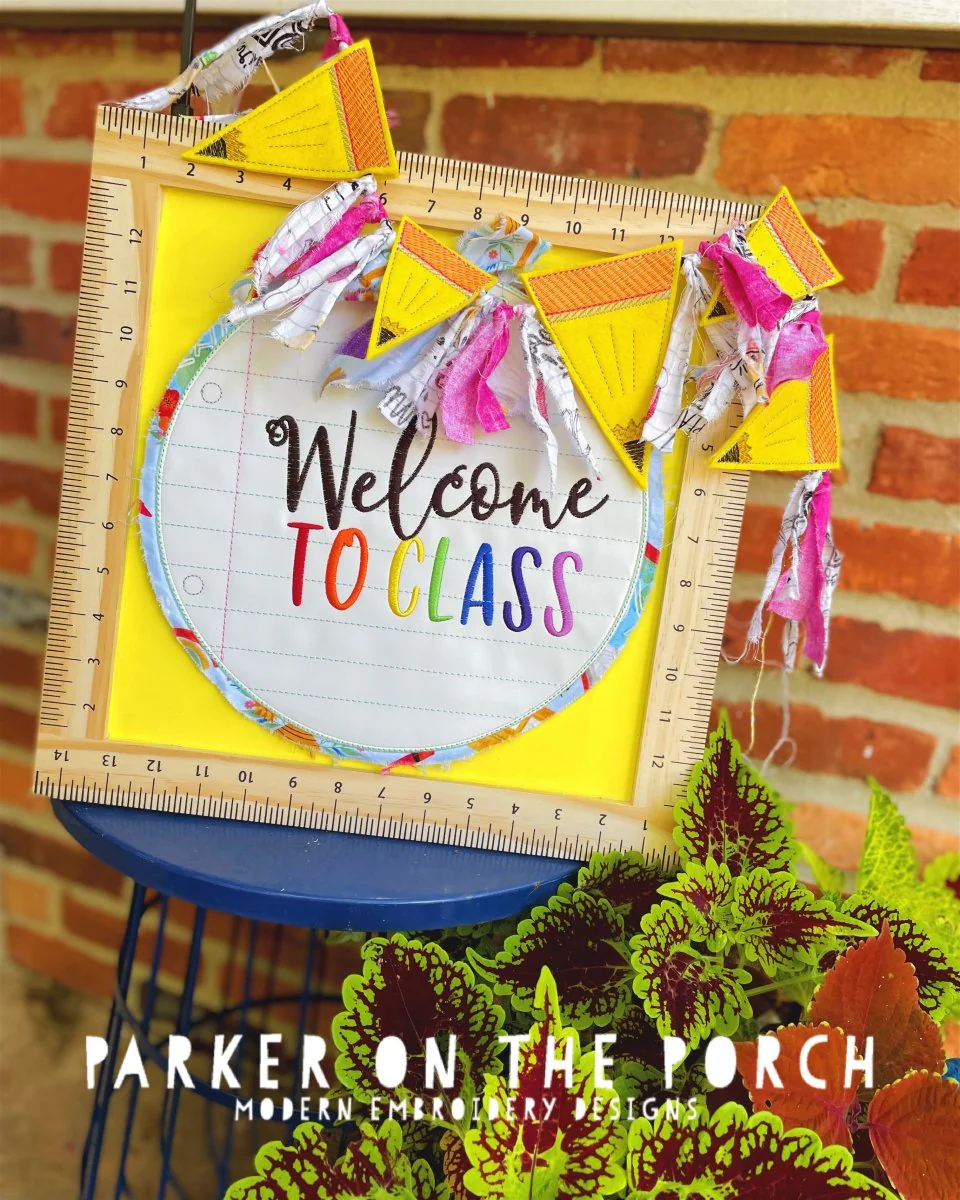 Digital Download- Notebook Paper Door Hanger - Banner - Welcome to Class - Image 2