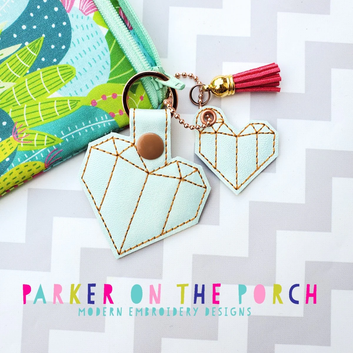Digital Download - Origami Heart Snaptab and Charm Set