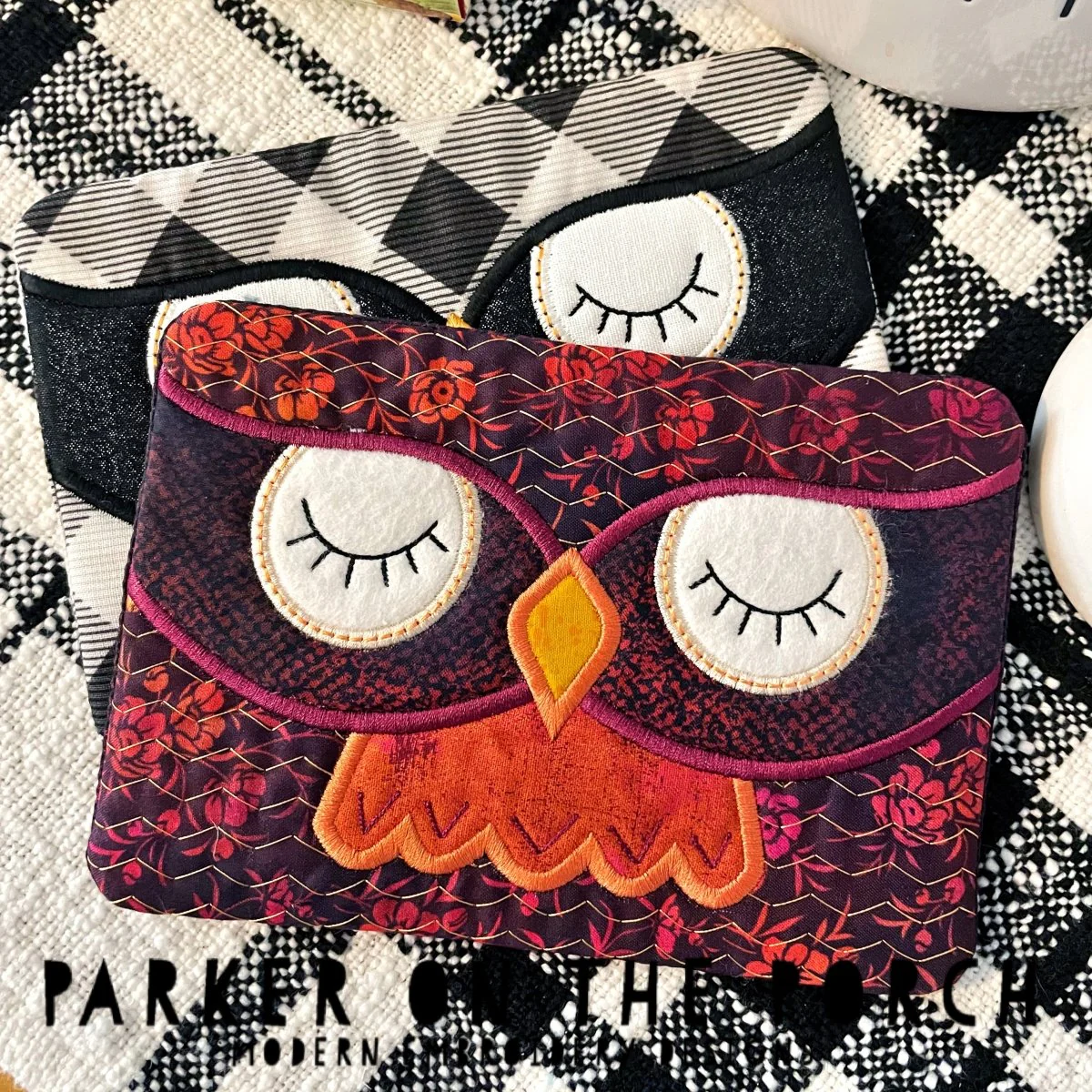 Digital Download - Owl Mug Rug - Image 2