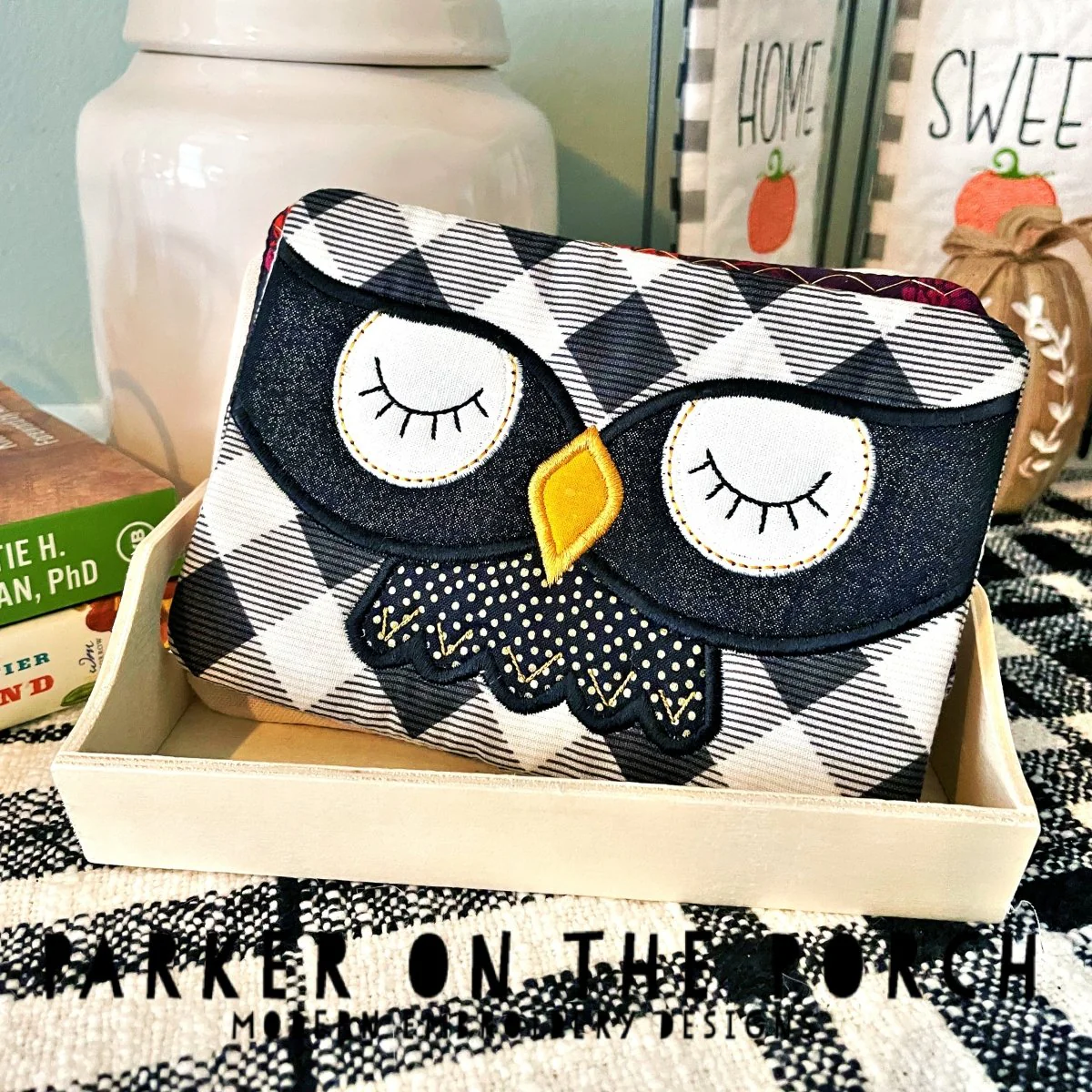Digital Download - Owl Mug Rug - Image 5