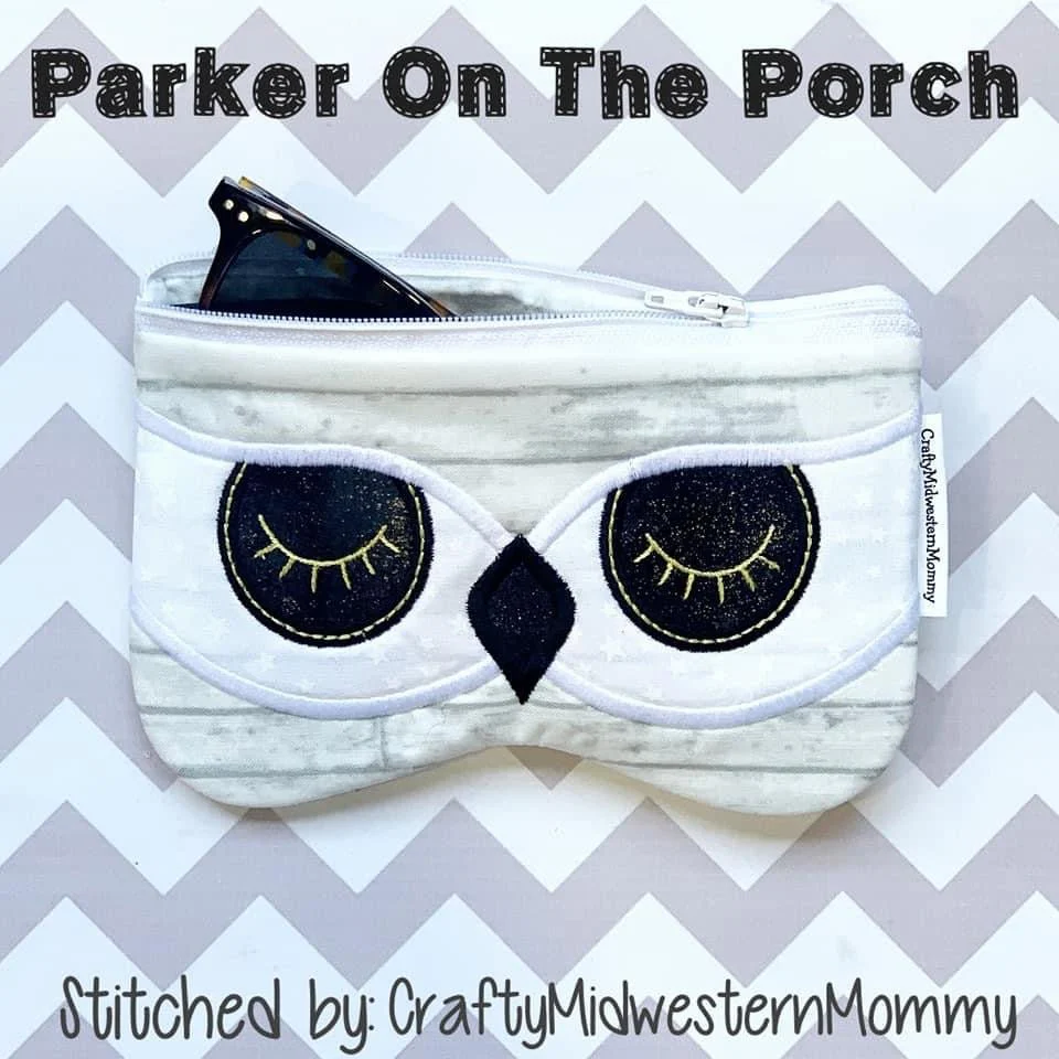Digital Download- Owl Sunglass Top Zip Zipper Bag - Image 7