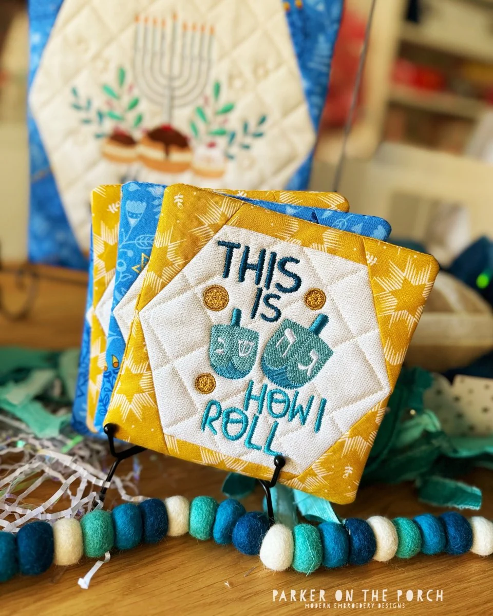 Digital Download - Peace, Love, Hanukkah Coaster - BUNDLE - Image 2
