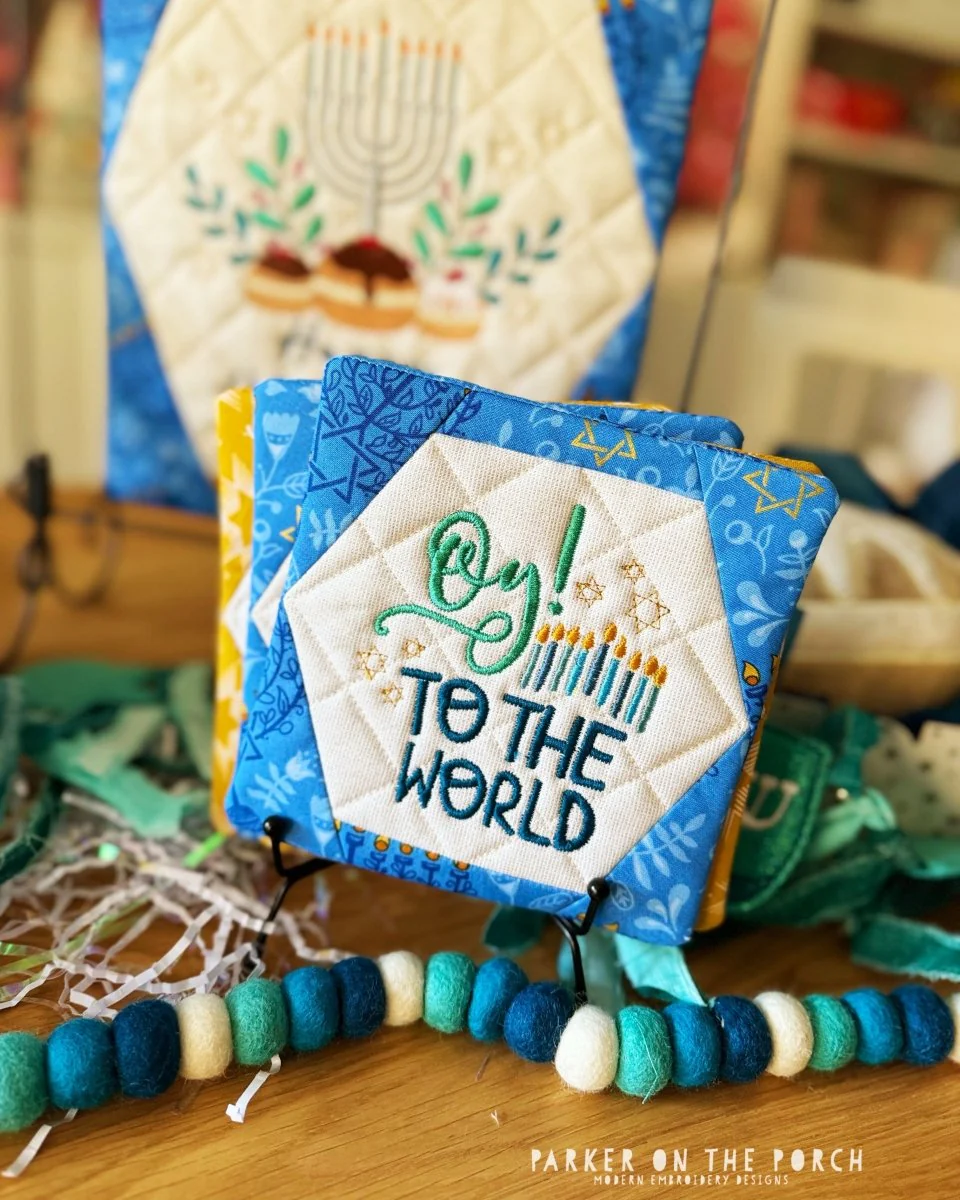 Digital Download - Peace, Love, Hanukkah Coaster - BUNDLE - Image 3