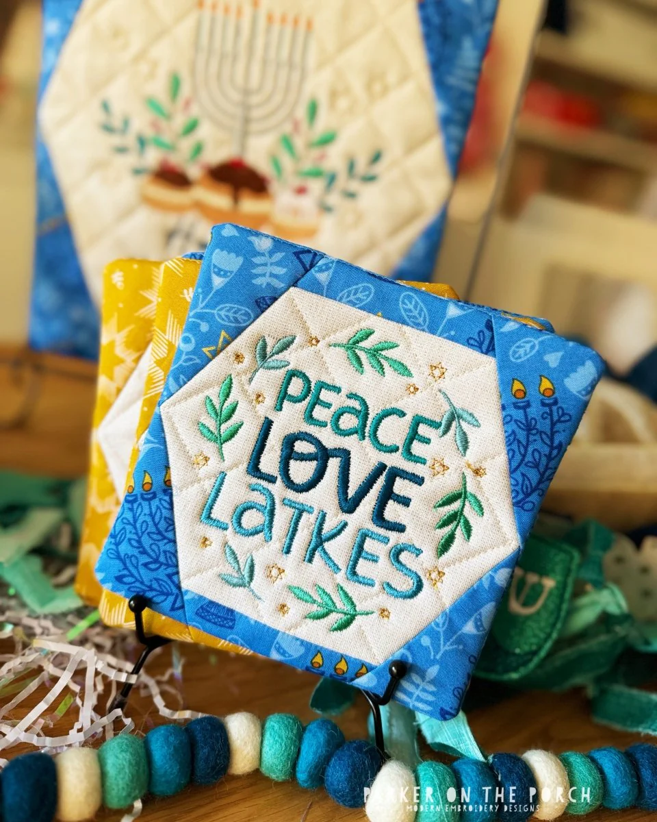Digital Download - Peace, Love, Hanukkah Coaster - BUNDLE - Image 5