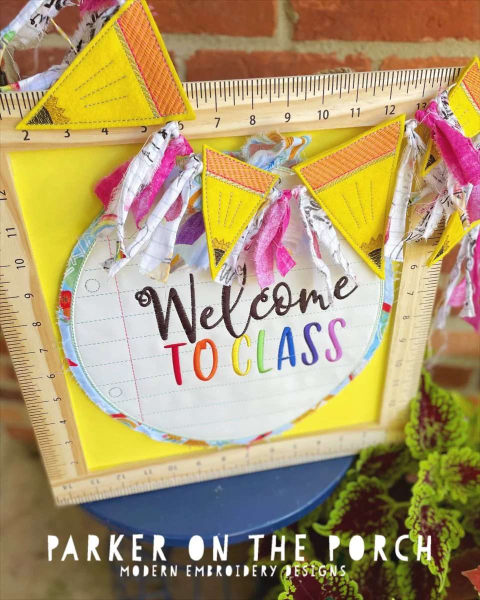 Digital Download- Pencil Bunting Banner - Image 2