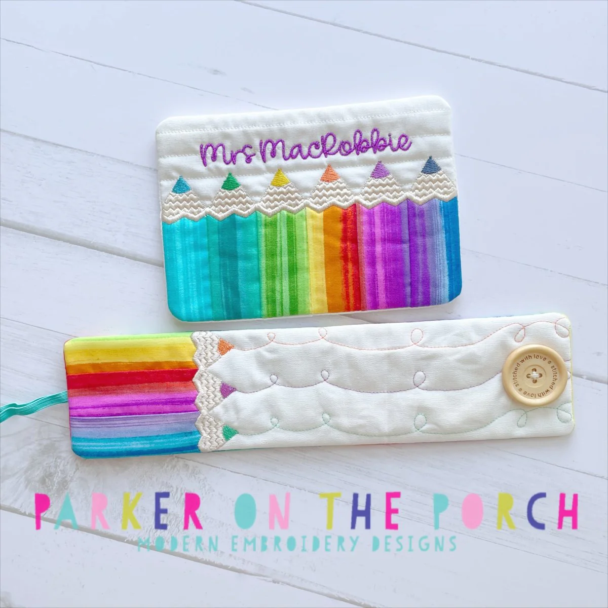 Digital Download - Teacher Life Collection - POP of Color- Mug Rug and Mug Wrap Bundle - Image 2