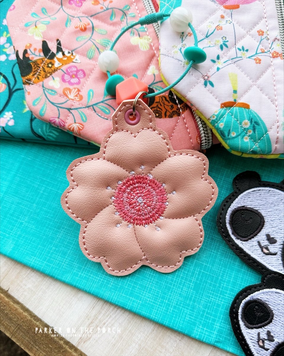 Digital Download- PUFF Bag Tag- Cherry Blossom