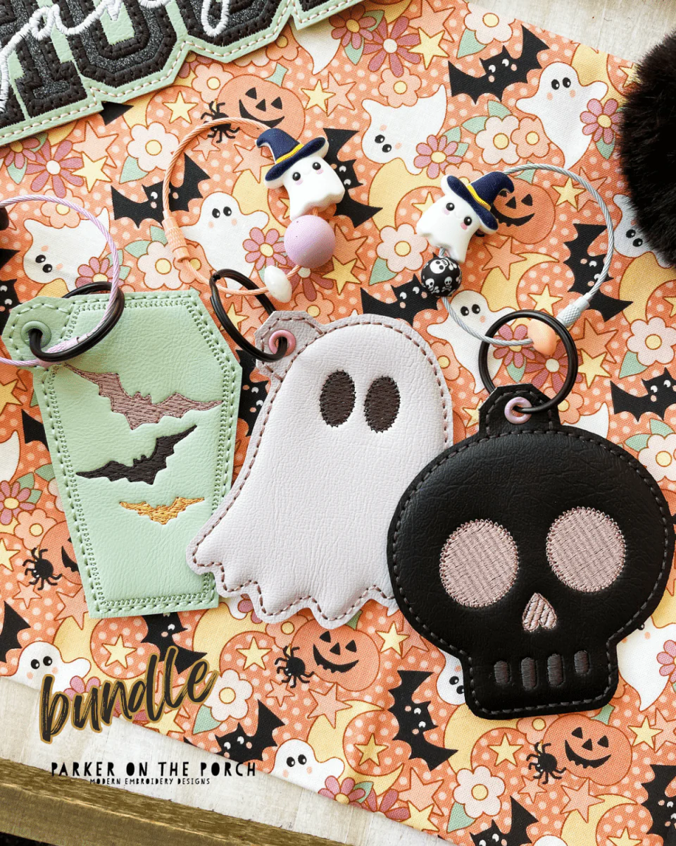 Digital Download- PUFF Bag Tag- Pastel Halloween Bundle