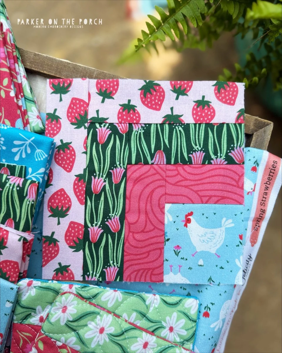 Digital Download - Quarter Log Cabin Quilt Block - Image 3