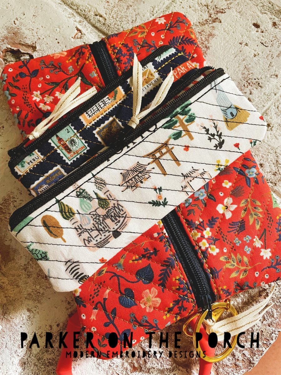 Digital Download - Quilted Beauty Bag Top Zip Zipper Bag - Image 2