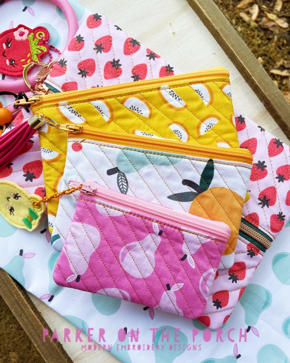 Digital Download - Size 3- Quilted Ditty Zipper Bag