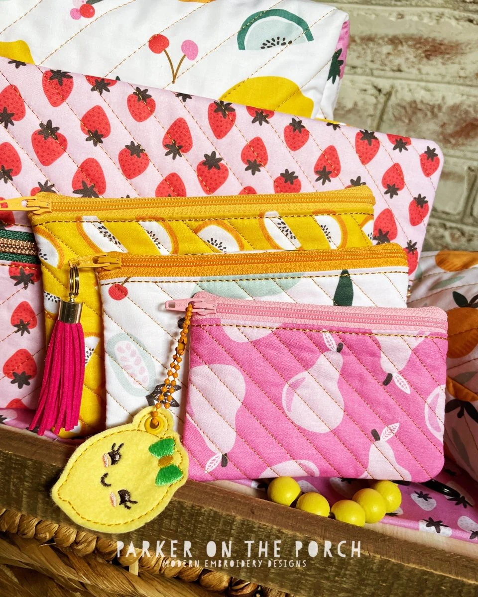 Digital Download - Size 3- Quilted Ditty Zipper Bag - Image 2