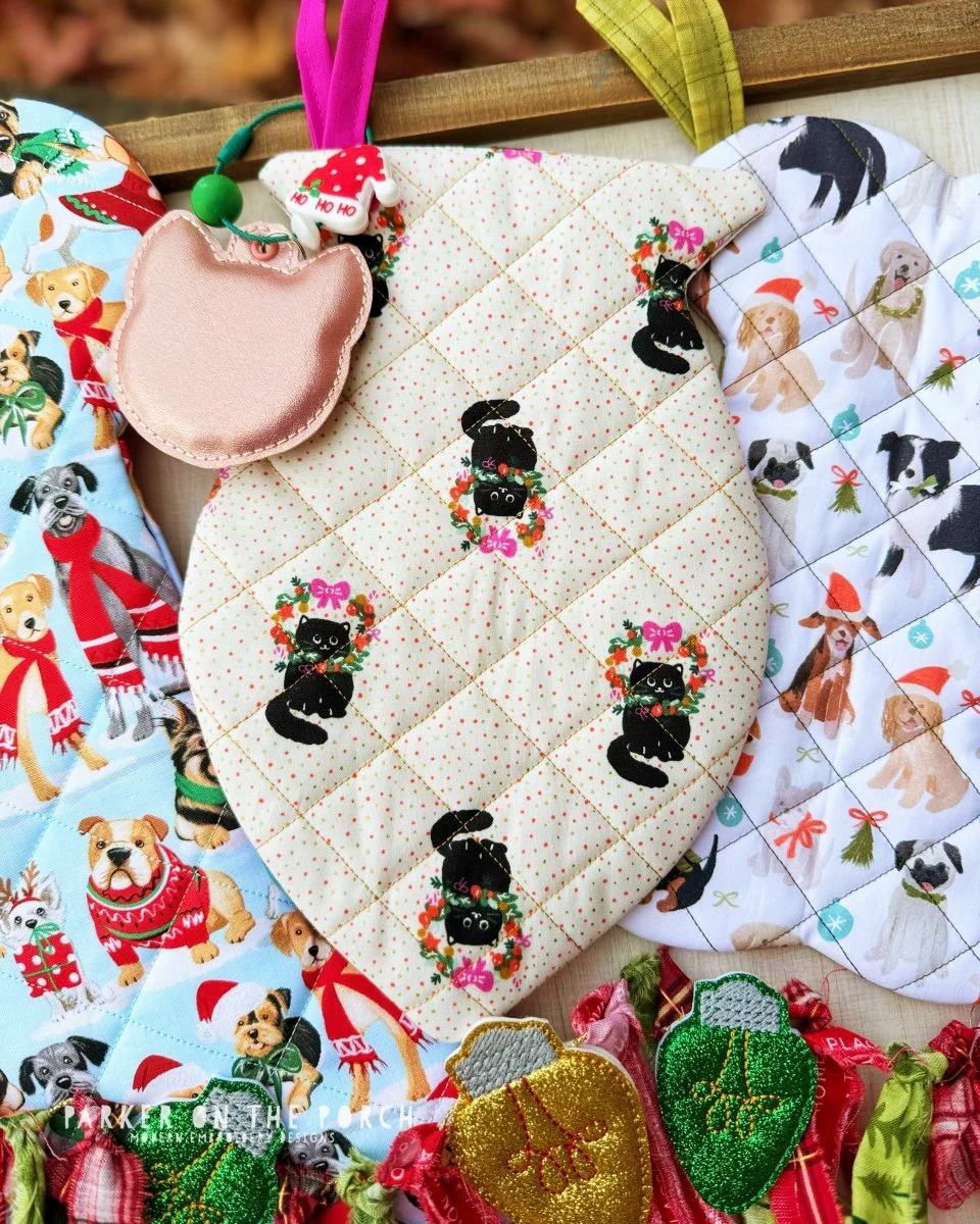 Digital Download- Quilted Fish Stocking (For Cats) - Image 3