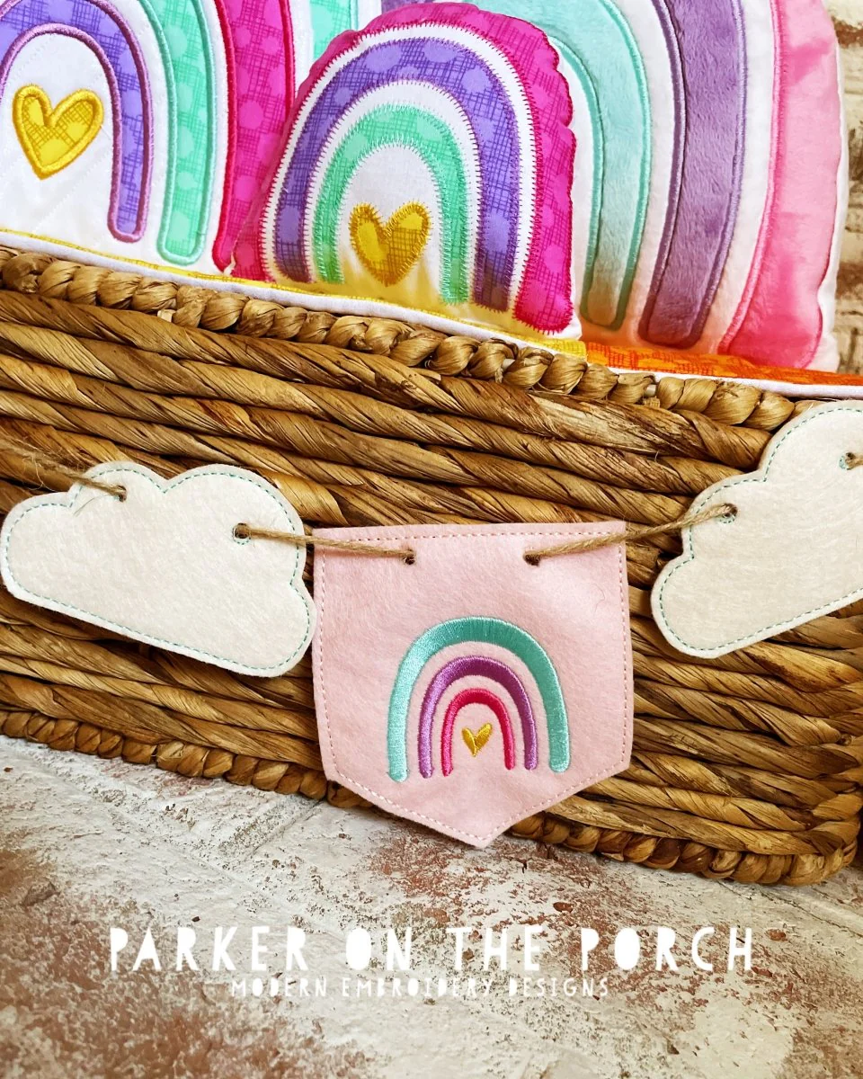 Digital Download - Rainbow & Cloud Bunting Set