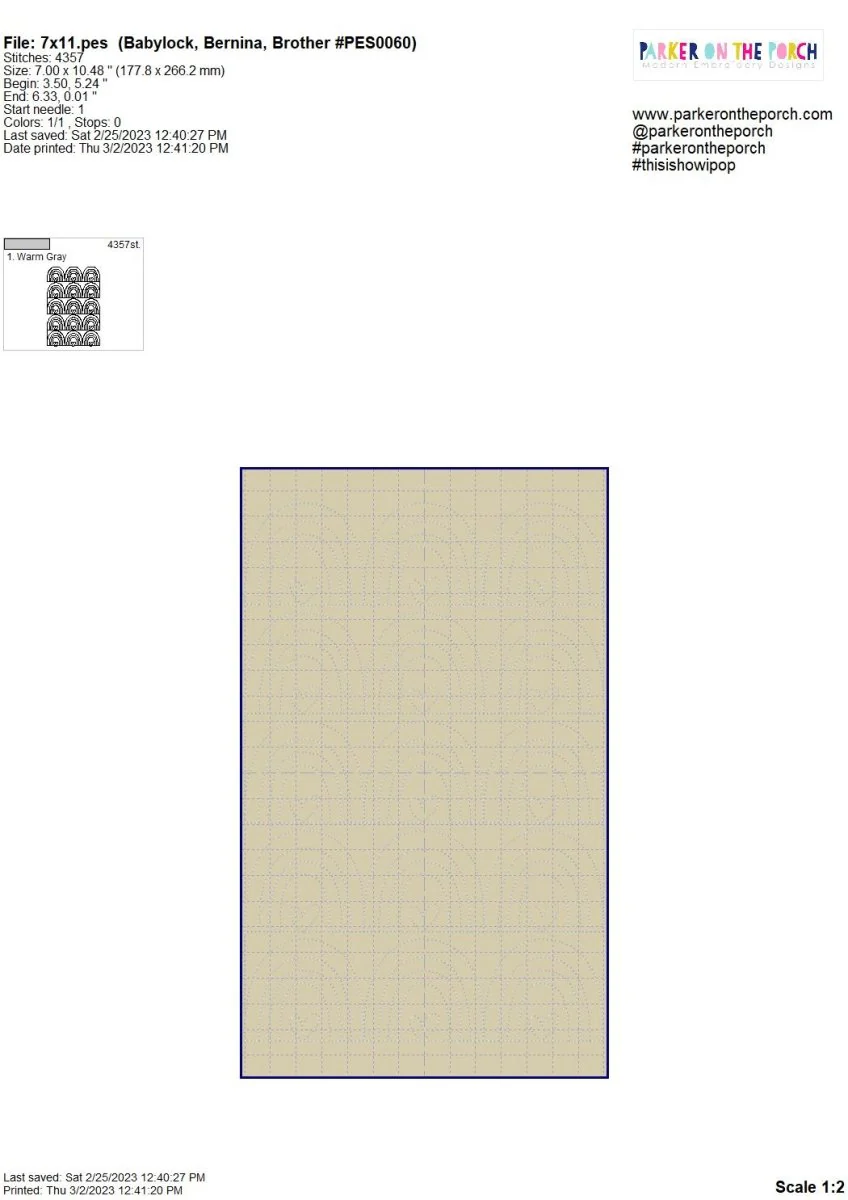 Digital Download- Rainbow Heart Quilting - Image 7