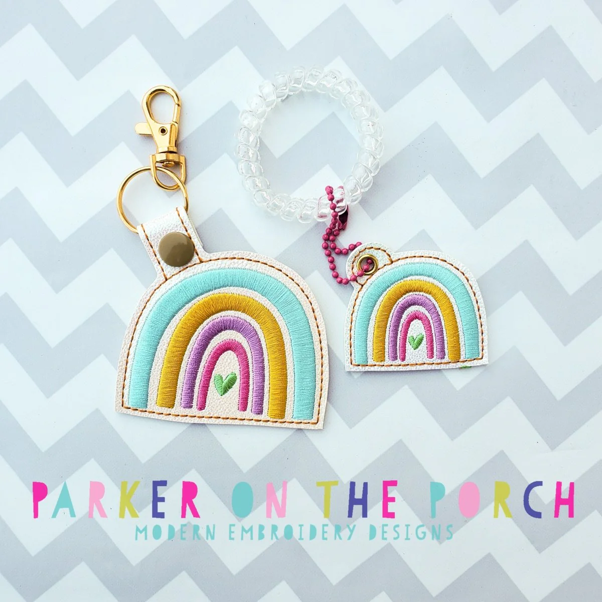 Digital Download- Rainbow Heart- Snaptab & Charm Set