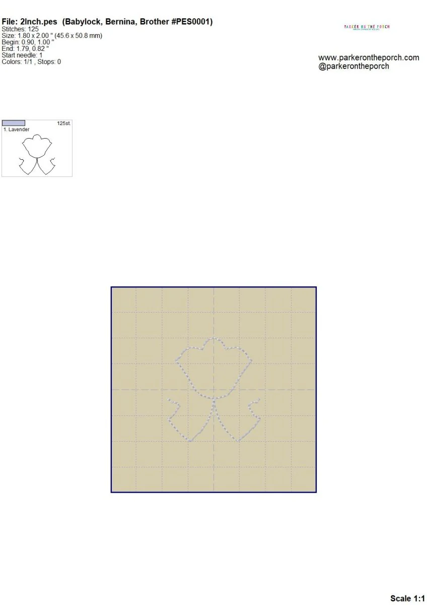 Digital Download- Retro Tulip Quilting E2E - Image 11
