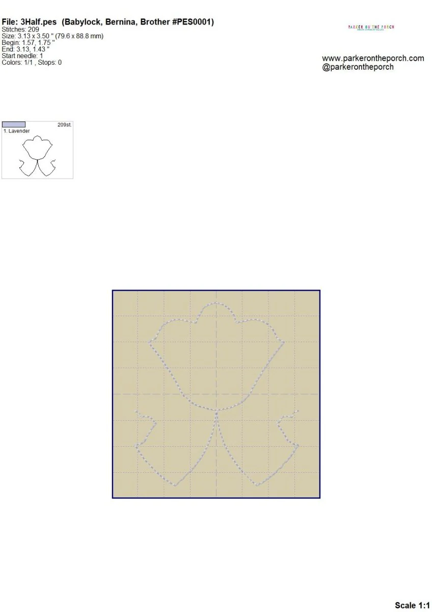 Digital Download- Retro Tulip Quilting E2E - Image 12