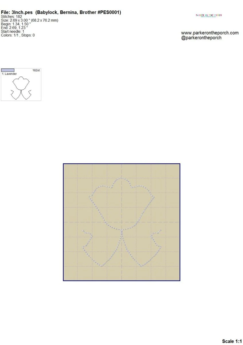 Digital Download- Retro Tulip Quilting E2E - Image 13