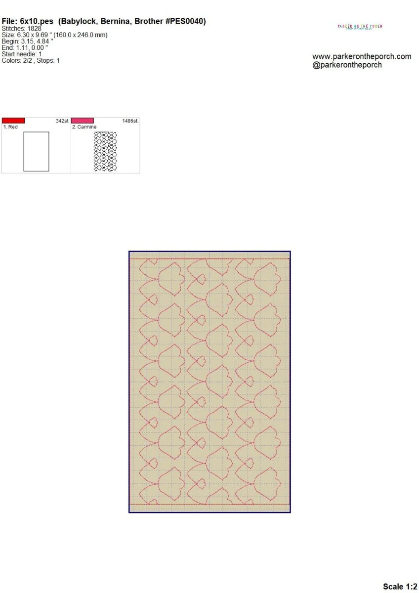 Digital Download- Retro Tulip Quilting E2E - Image 3