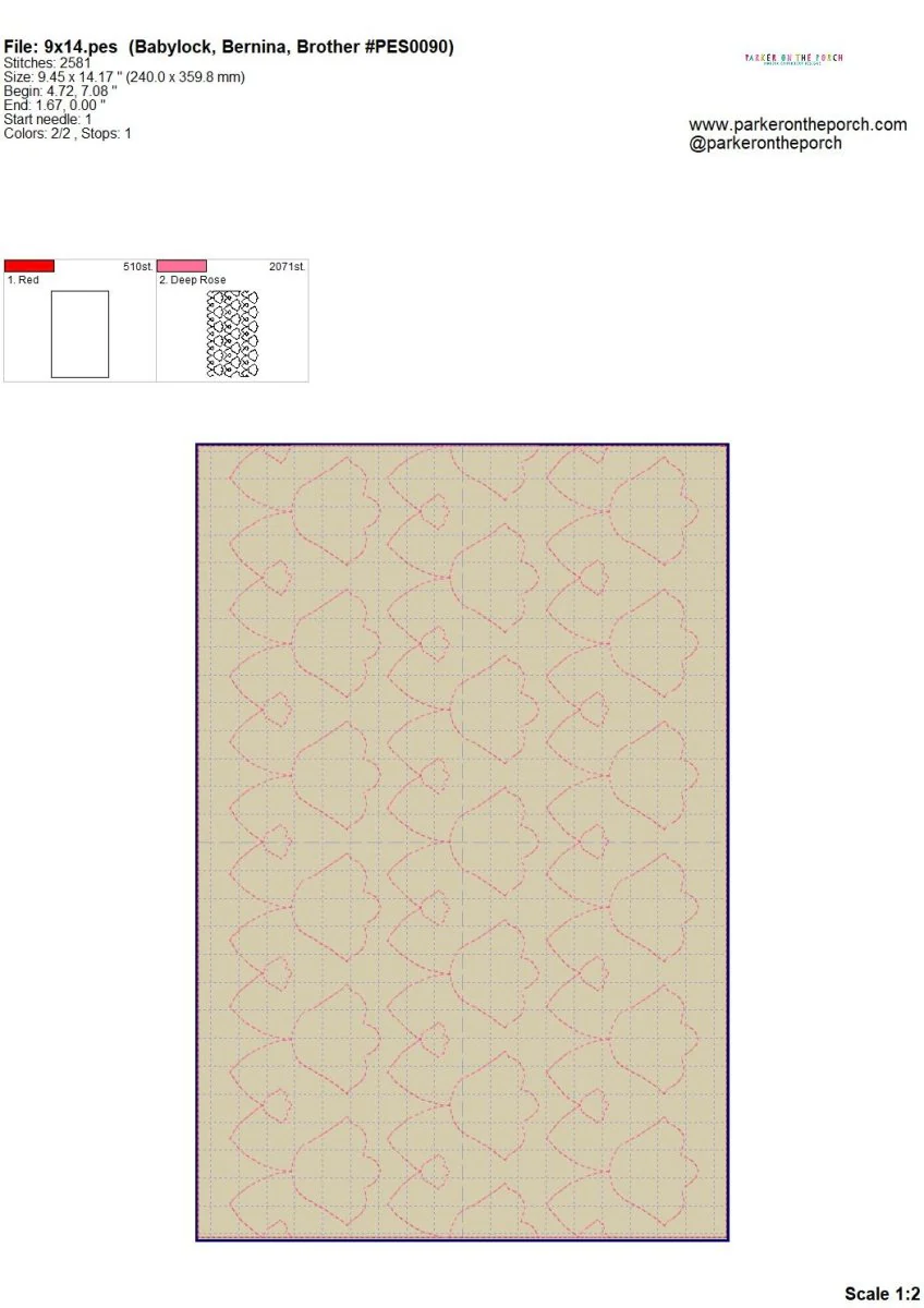 Digital Download- Retro Tulip Quilting E2E - Image 5
