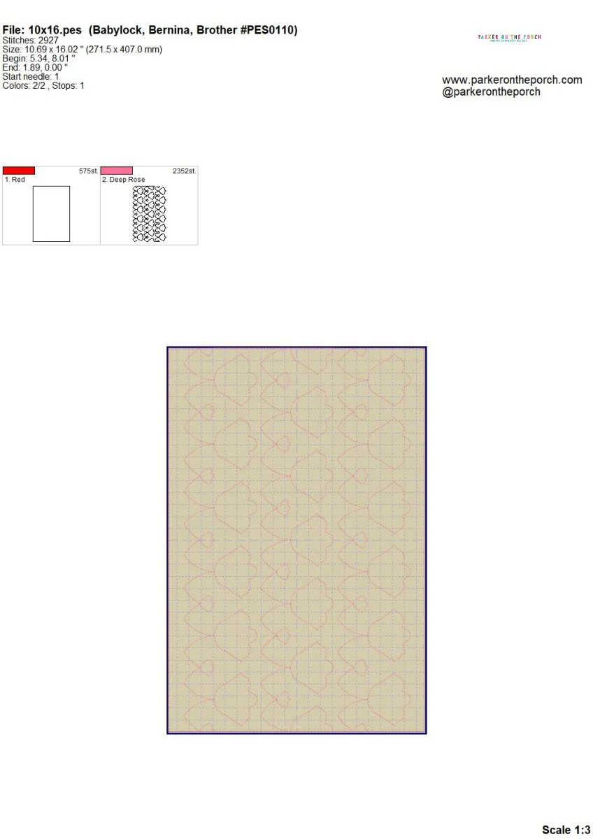 Digital Download- Retro Tulip Quilting E2E - Image 6