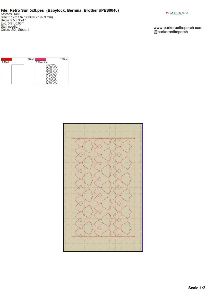 Digital Download- Retro Tulip Quilting E2E - Image 8