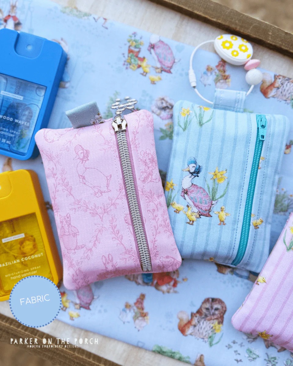 Digital Download - Zipper Size 3 & 5 - Sanitizer Keeper Zipper Bag