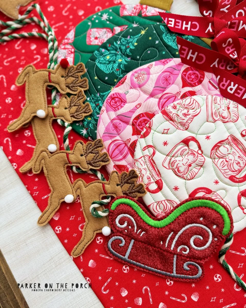 Digital Download - Santa's Sleigh Puff Banner