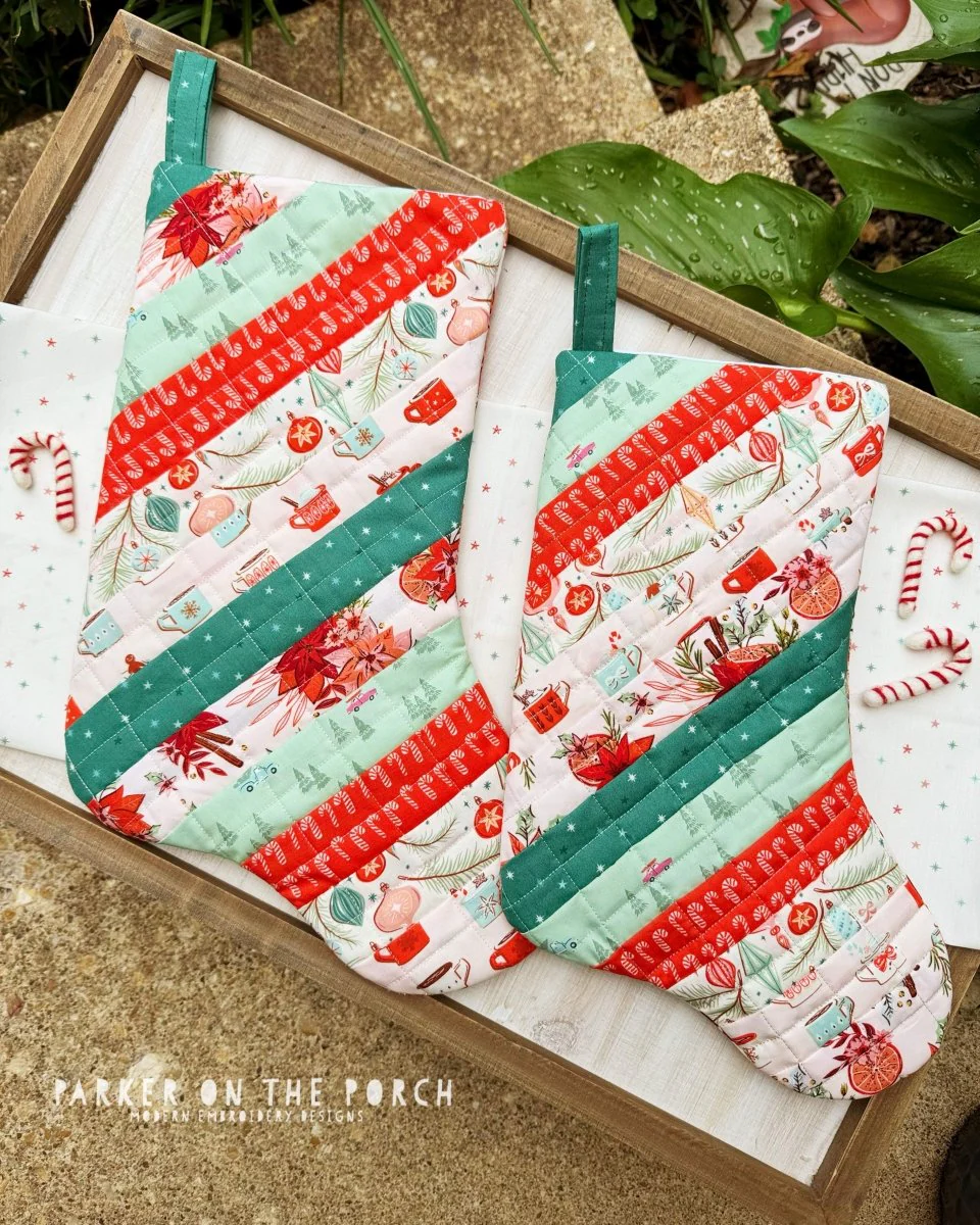 Digital Download- Quilted Scrappy Stocking