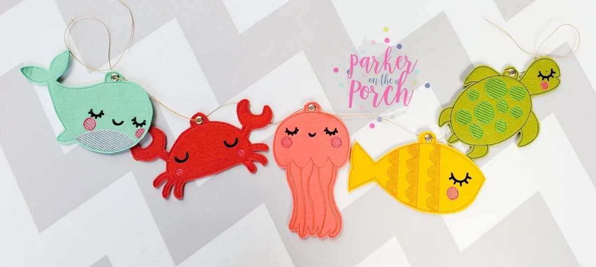 Digital Download- Sea Creatures Banner Bundle Set - Image 2