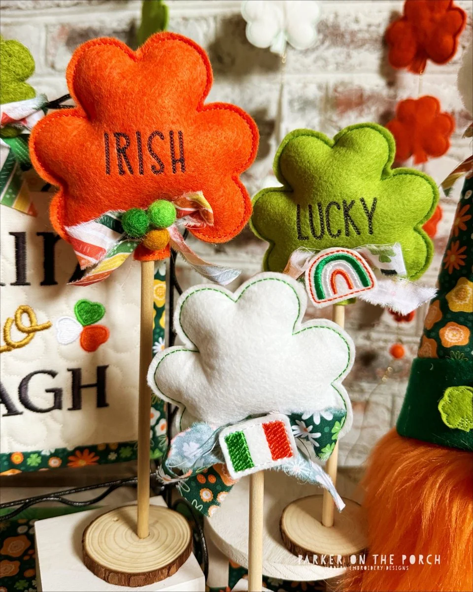 Digital Download- Shabby Shamrocks Stuffie