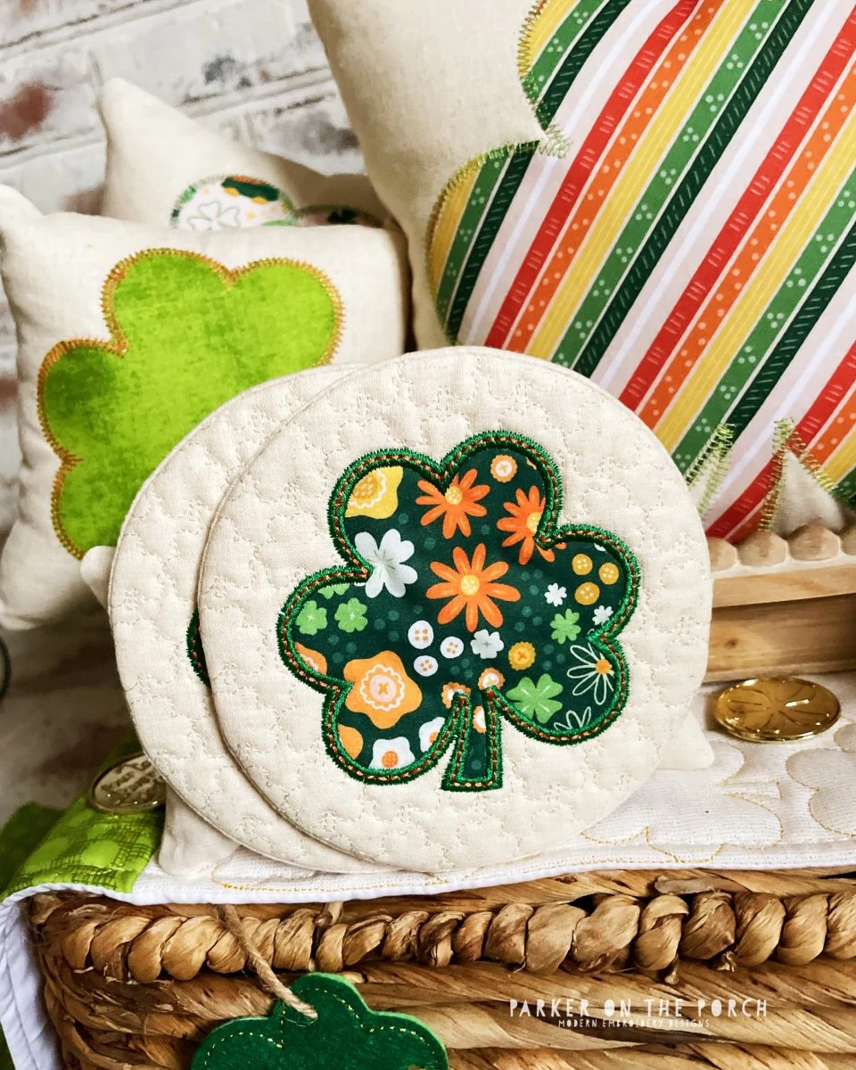 Digital Download - Shamrock Coasters