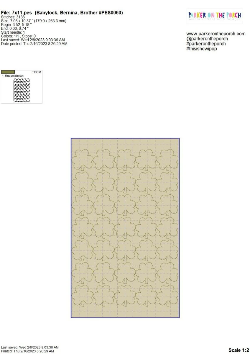 Digital Download- Shamrock Quilting - Image 5