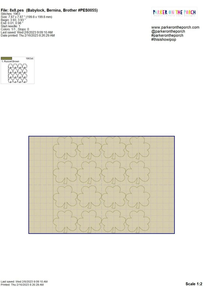 Digital Download- Shamrock Quilting - Image 6