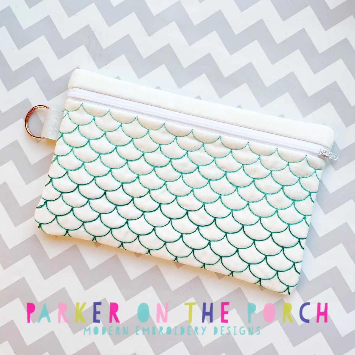Digital Download- Size 3- Ombre Scales 2.0 Zipper Bag