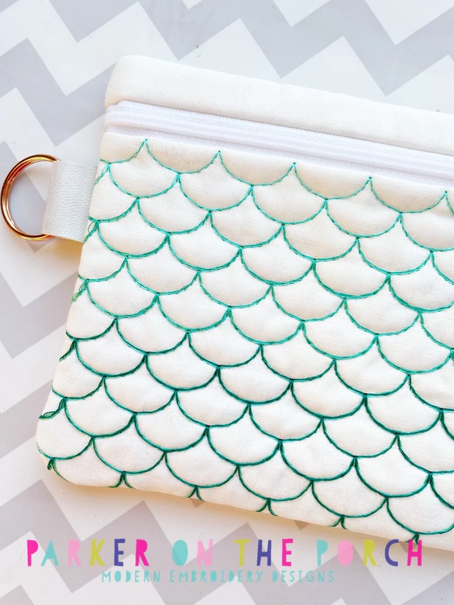 Digital Download- Size 3- Ombre Scales 2.0 Zipper Bag - Image 2