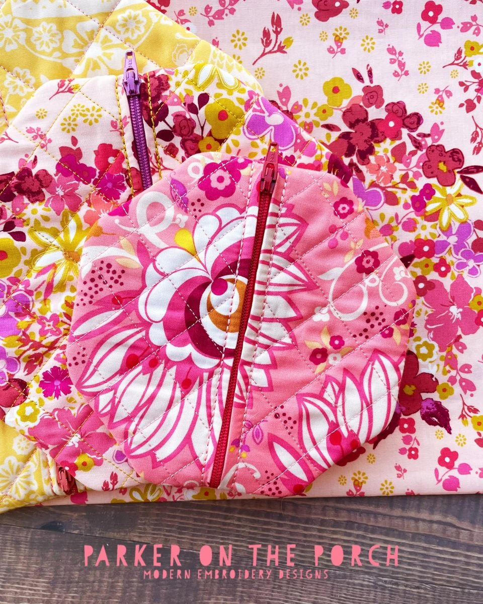 Digital Download - Size 3- Quilted Octagon Zipper Bag - Image 2